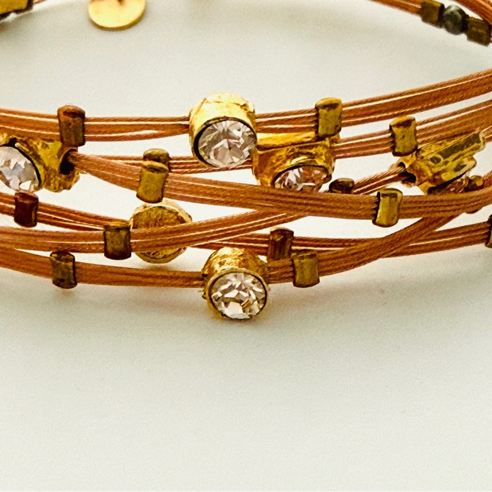 Seasonal Whispers Love 3500 6-piece Gold, Rose Gold & Crystal Bracelet - Picture 2 of 3